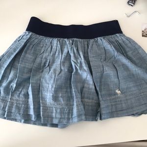 Blue Abercrombie and Fitch banded mini skirt